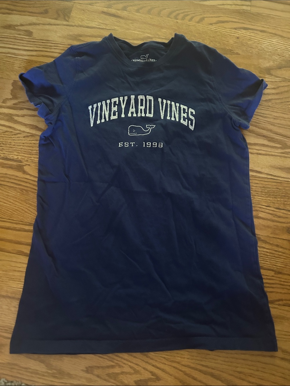 Vineyard Vines Navy Blue Whale Graphic Tee